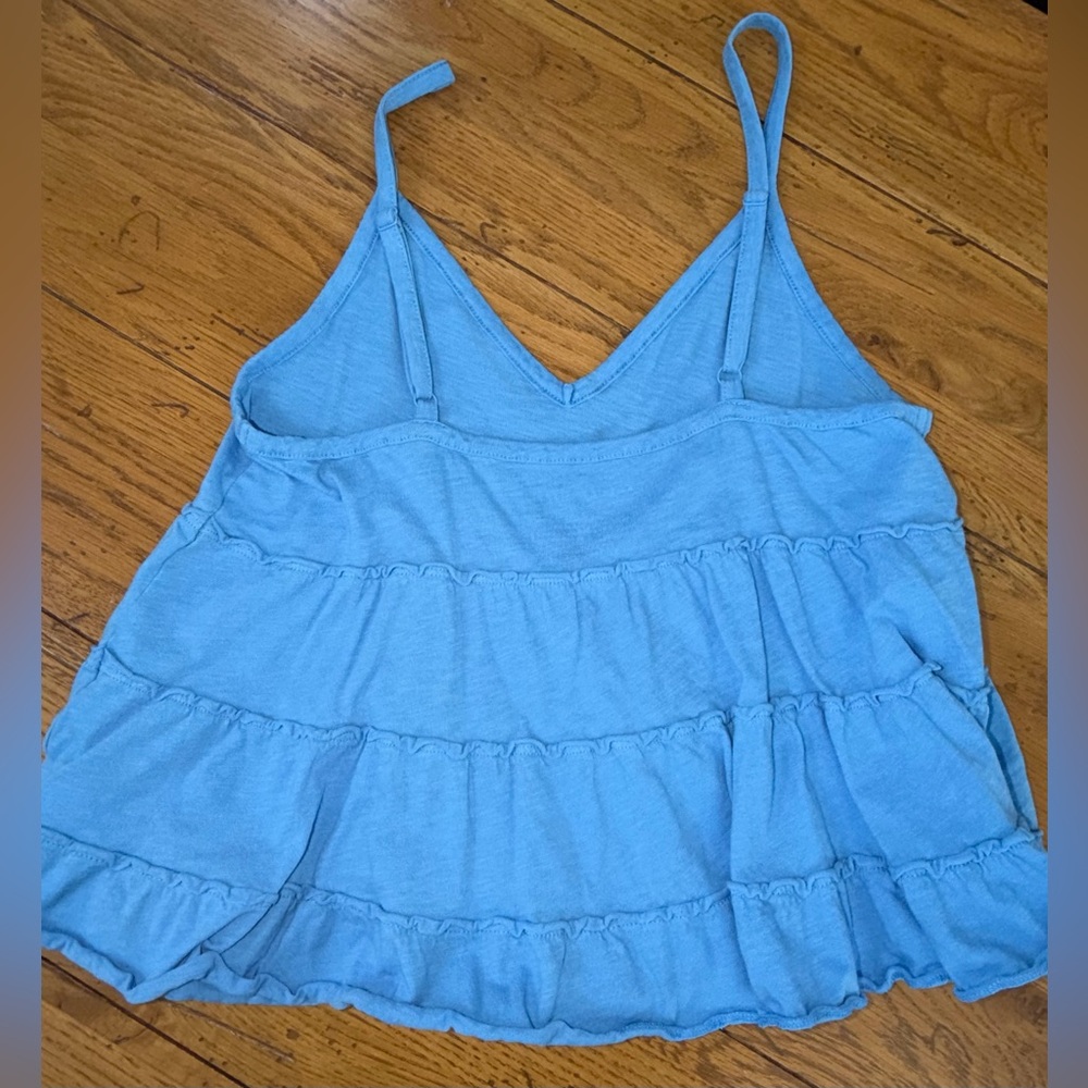 American Eagle Outfitters Blue Tiered Camisole sz S - Picture 4 of 7